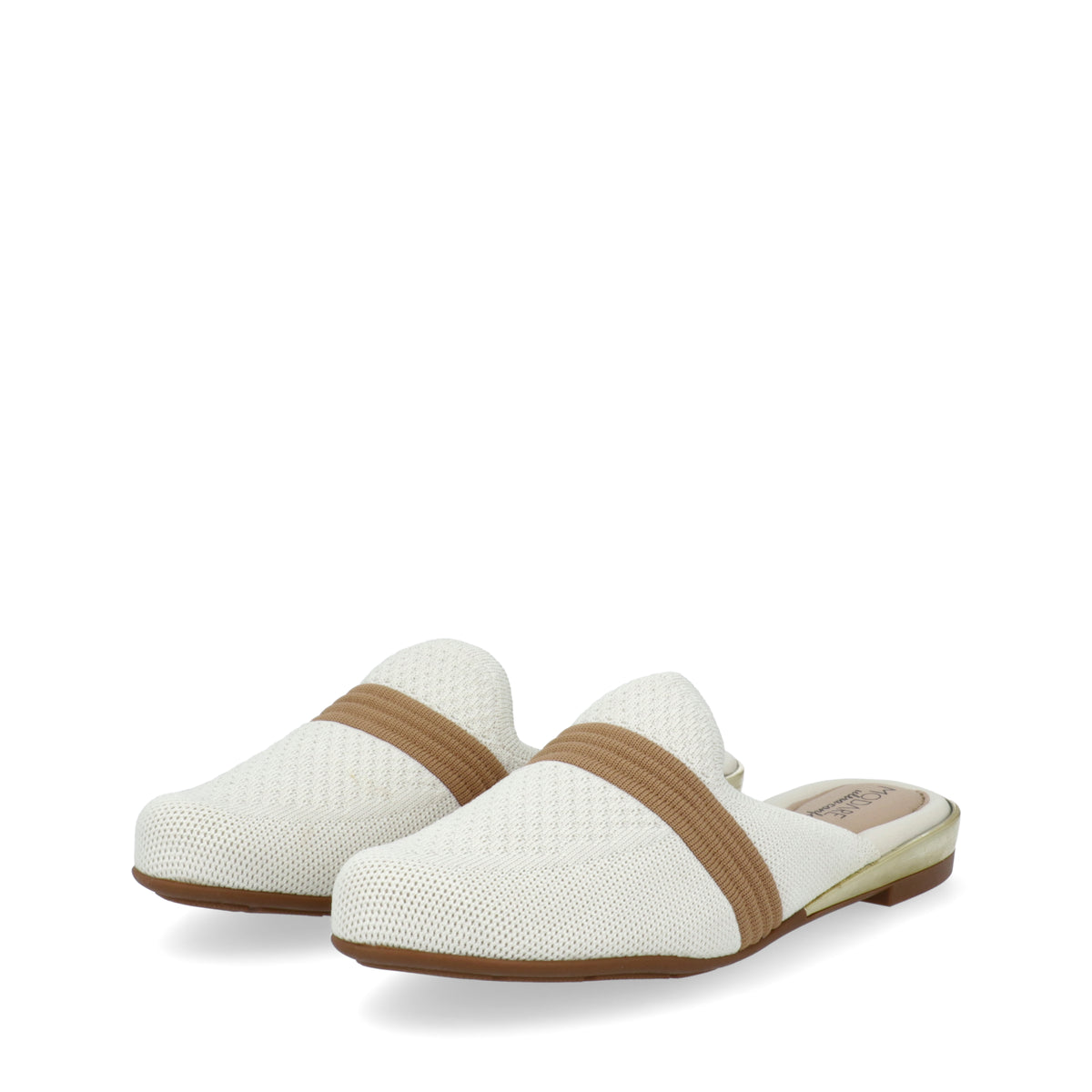 MODARE MULE LOAFERS 7505.333.31533 en color Blanco/Camel - vista 3